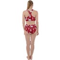 Christmas Tree Deer Pattern Red Racer Back Bikini Set View2