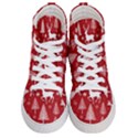 Christmas Tree Deer Pattern Red Men s Hi-Top Skate Sneakers View1