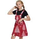 Christmas Tree Deer Pattern Red Kids  Apron Dress View2