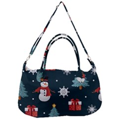 Snowmen Christmas Trees Removable Strap Handbag by Ravend