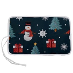 Snowmen Christmas Trees Pen Storage Case (s) by Ravend