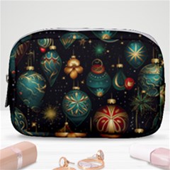 Christmas Ornaments Pattern Make Up Pouch (small) by Ravend