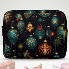 Christmas Ornaments Pattern Make Up Pouch (large) by Ravend