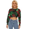 Flower Floral Pattern Christmas Lightweight Long Sleeve Sweatshirt View1