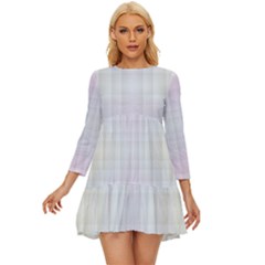 Seamless Background Abstract Vector Long Sleeve Babydoll Dress by Ravend