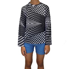 Concept Graphic 3d Model Fantasy Kids  Long Sleeve Swimwear by Ravend