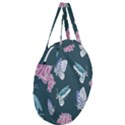 Butterfly Pattern Dead Death Rose Giant Round Zipper Tote View3