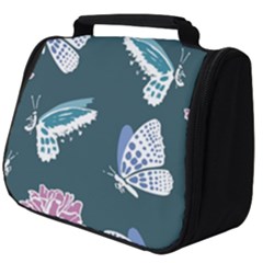 Butterfly Pattern Dead Death Rose Full Print Travel Pouch (big) by Ravend