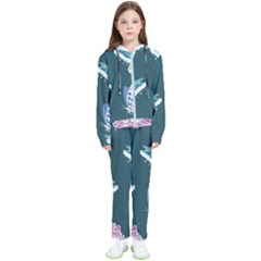 Butterfly Pattern Dead Death Rose Kids  Tracksuit by Ravend