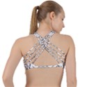 Mandala Drawing Dyes Page Criss Cross Racerback Sports Bra View2