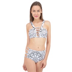 Mandala Drawing Dyes Page Cage Up Bikini Set