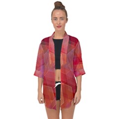 Abstract Background Texture Pattern Open Front Chiffon Kimono by Ravend