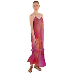 Abstract Background Texture Pattern Cami Maxi Ruffle Chiffon Dress by Ravend