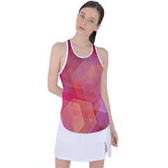 Abstract Background Texture Pattern Racer Back Mesh Tank Top by Ravend