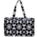 Mosaic Floral Repeat Pattern Canvas Work Bag View2