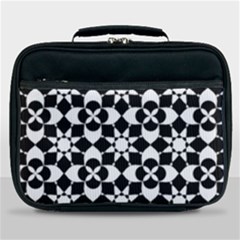 Mosaic Floral Repeat Pattern Lunch Bag by Ravend