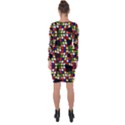 Graphic Pattern Rubiks Cube Cubes Asymmetric Cut-Out Shift Dress View2