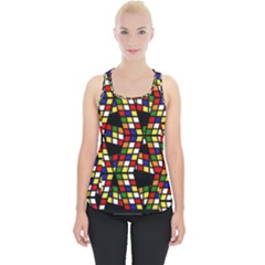 Graphic Pattern Rubiks Cube Cubes Piece Up Tank Top by Ravend