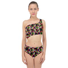 Graphic Pattern Rubiks Cube Cubes Spliced Up Two Piece Swimsuit by Ravend