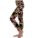 Graphic Pattern Rubiks Cube Cubes Kids  Lightweight Velour Classic Yoga Leggings View2