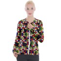 Graphic Pattern Rubiks Cube Cubes Casual Zip Up Jacket View1