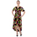 Graphic Pattern Rubiks Cube Cubes Front Wrap High Low Dress View1