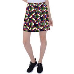 Graphic Pattern Rubiks Cube Cubes Tennis Skirt