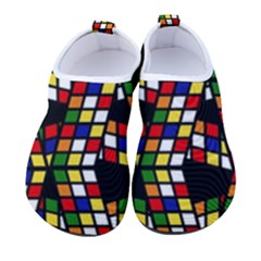 Graphic Pattern Rubiks Cube Cubes Men s Sock-style Water Shoes by Ravend