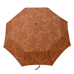 Autumn Leaves Repeat Pattern Folding Umbrellas by Ravend