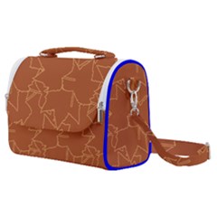 Autumn Leaves Repeat Pattern Satchel Shoulder Bag by Ravend