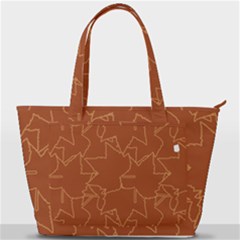 Autumn Leaves Repeat Pattern Back Pocket Shoulder Bag  by Ravend