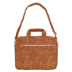 Autumn Leaves Repeat Pattern Macbook Pro 16  Shoulder Laptop Bag by Ravend