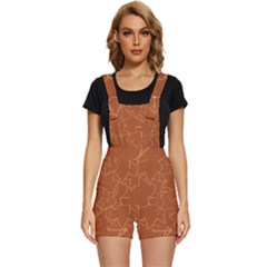 Autumn Leaves Repeat Pattern Short Overalls by Ravend