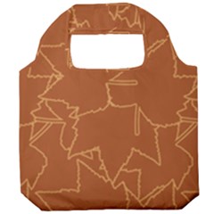 Autumn Leaves Repeat Pattern Foldable Grocery Recycle Bag by Ravend