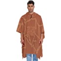 Autumn Leaves Repeat Pattern Men s Hooded Rain Ponchos View1