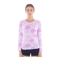 Peony Asia Spring Flowers Natural Women s Long Sleeve T-shirt