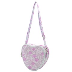 Peony Asia Spring Flowers Natural Heart Shoulder Bag by Ravend