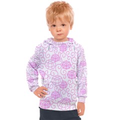 Peony Asia Spring Flowers Natural Kids  Hooded Pullover by Ravend