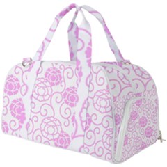 Peony Asia Spring Flowers Natural Burner Gym Duffel Bag by Ravend