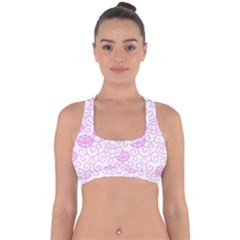 Peony Asia Spring Flowers Natural Cross Back Hipster Bikini Top  by Ravend