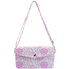 Peony Asia Spring Flowers Natural Removable Strap Clutch Bag by Ravend