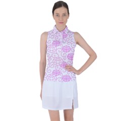 Peony Asia Spring Flowers Natural Women s Sleeveless Polo T-shirt by Ravend