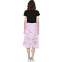 Peony Asia Spring Flowers Natural Frill Hi Low Chiffon Skirt View2