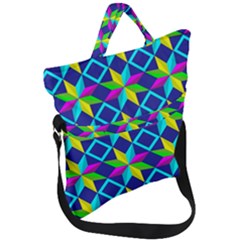 Pattern Star Abstract Background Fold Over Handle Tote Bag