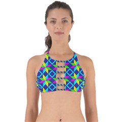 Pattern Star Abstract Background Perfectly Cut Out Bikini Top by Ravend