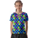 Pattern Star Abstract Background Kids  Frill Chiffon Blouse View1