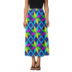 Pattern Star Abstract Background Classic Midi Chiffon Skirt by Ravend