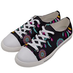 Dreamcatcher Seamless American Women s Low Top Canvas Sneakers by Ravend