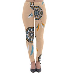 Dreamcatcher Pattern Pen Background Lightweight Velour Leggings by Ravend