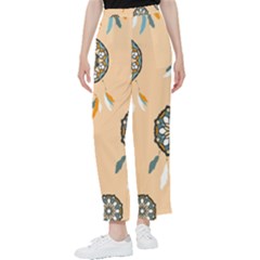 Dreamcatcher Pattern Pen Background Women s Pants  by Ravend